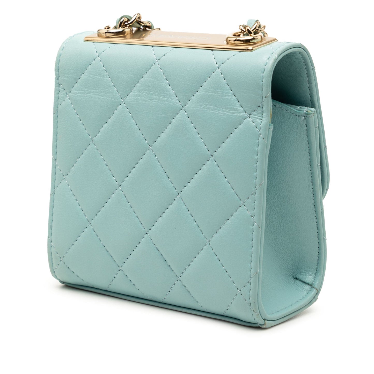 Chanel Mini Quilted Lambskin Trendy CC Clutch With Chain