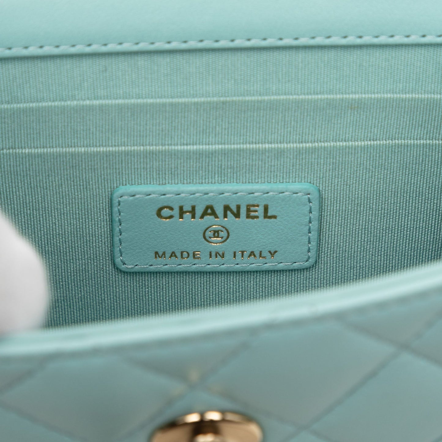 Chanel Mini Quilted Lambskin Trendy CC Clutch With Chain