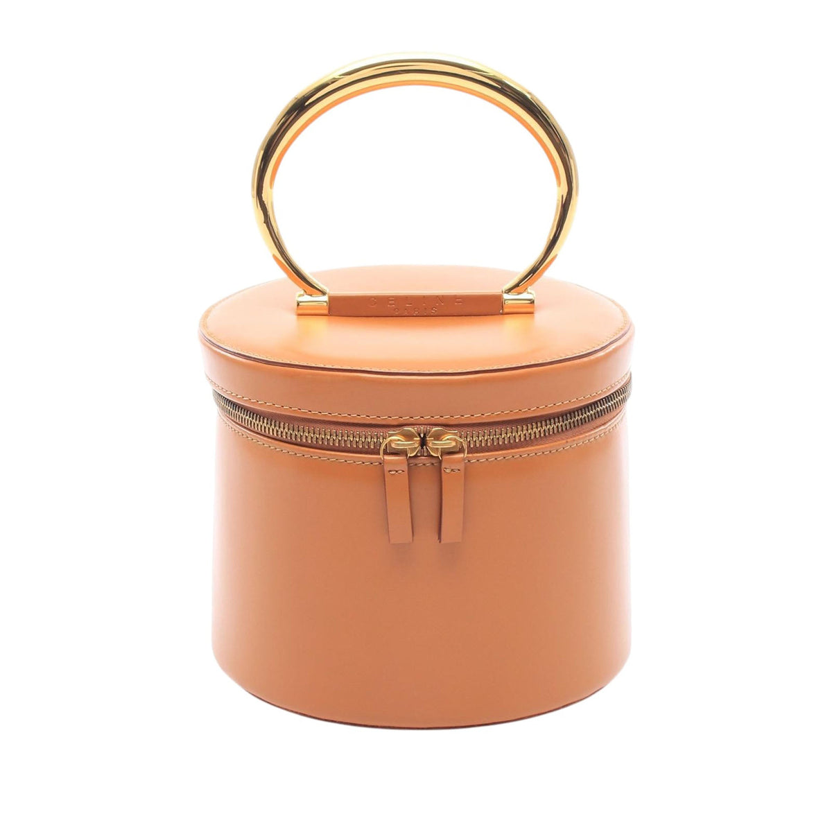 Celine Leather Vanity Bag — Brown
