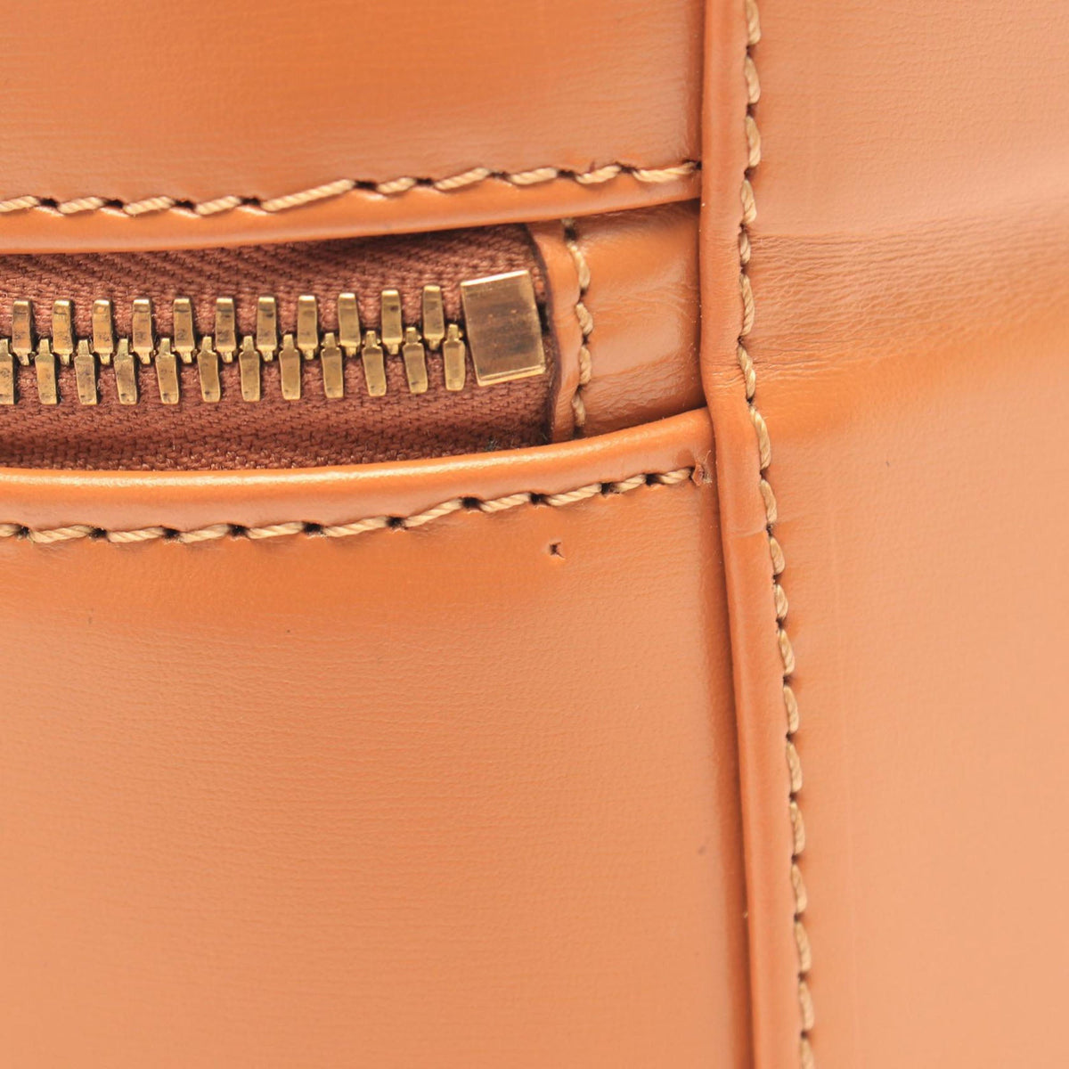 Celine Leather Vanity Bag — Brown