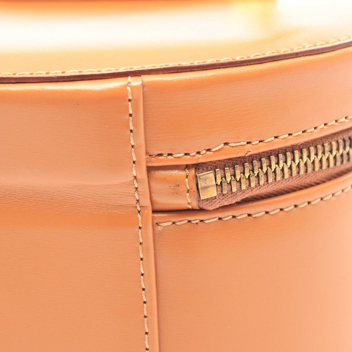 Celine Leather Vanity Bag — Brown