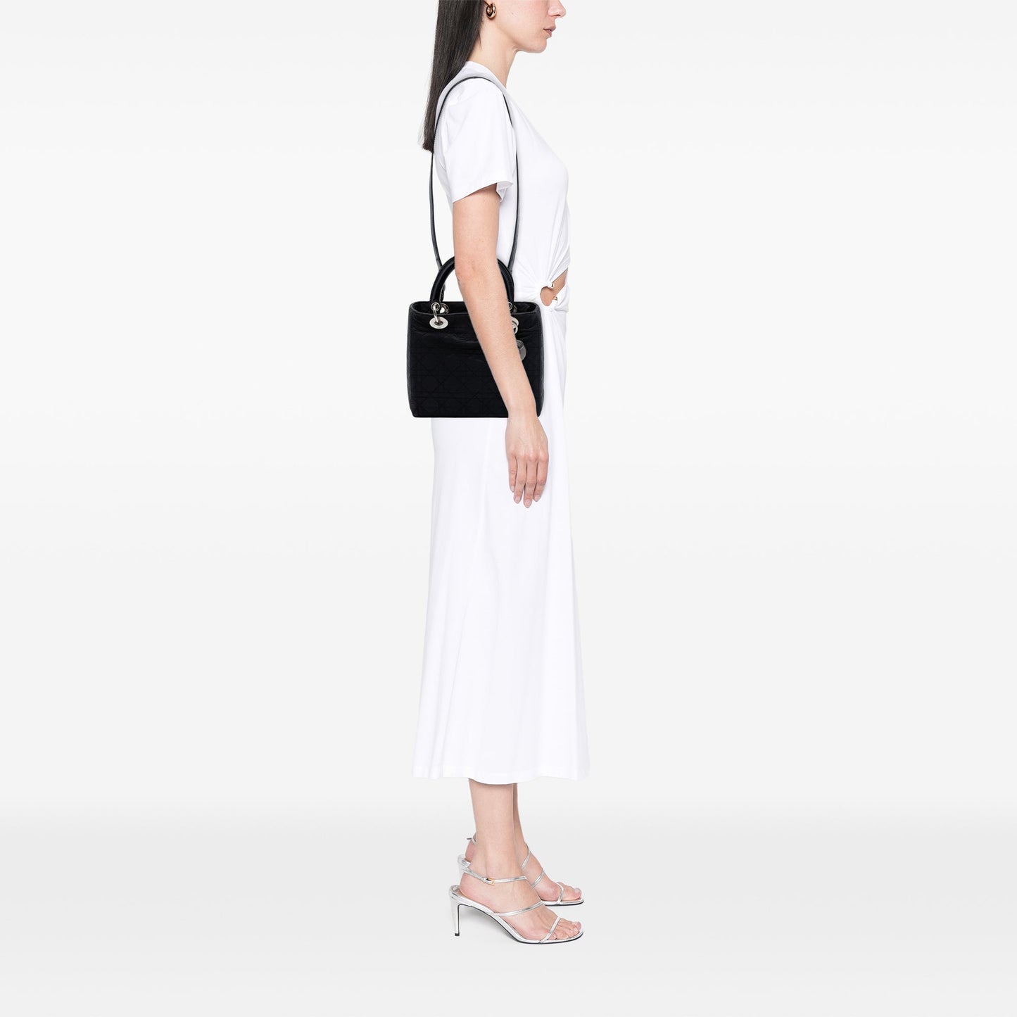 Dior Medium Nylon Cannage Lady Dior