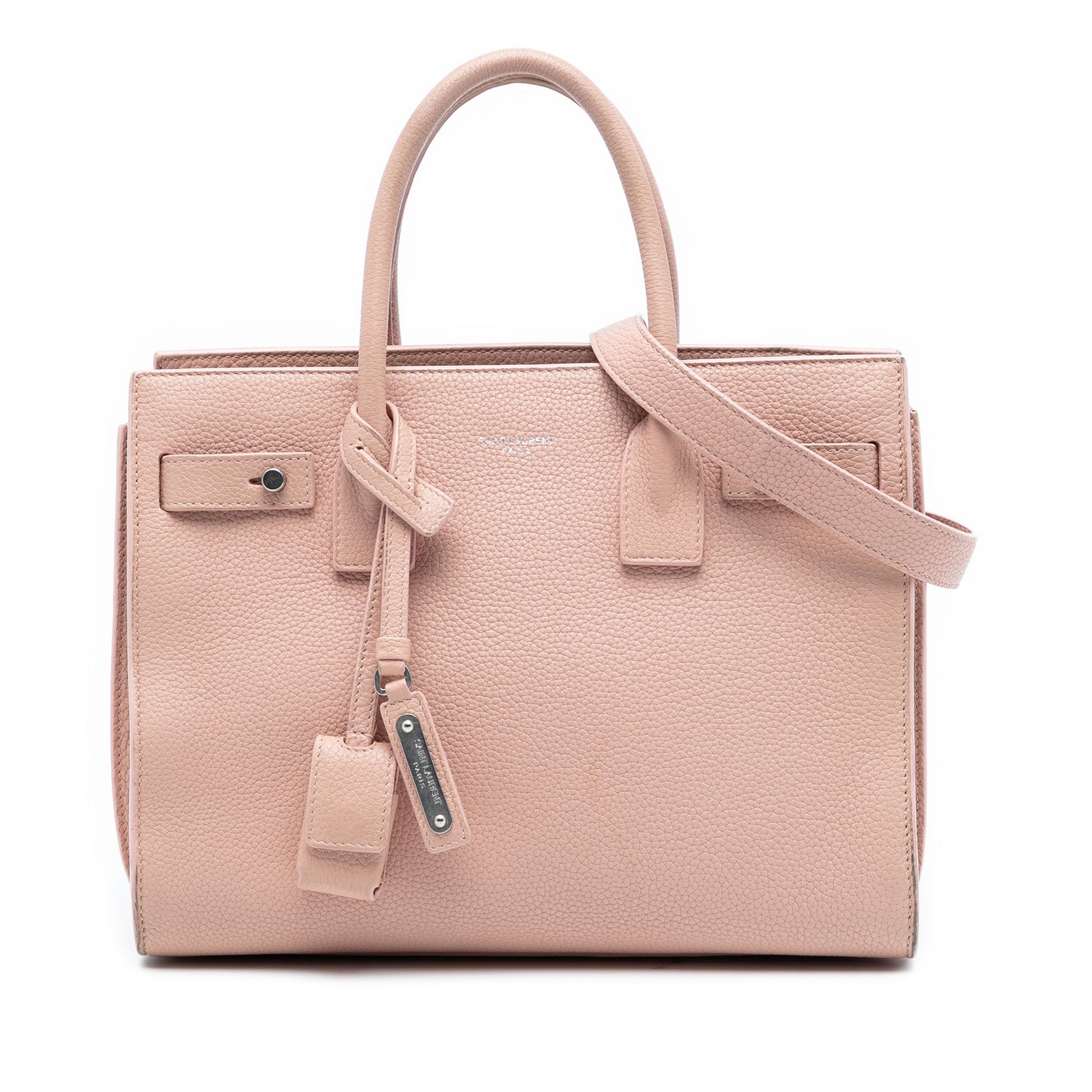 Saint Laurent Baby Grained Calfskin Sac De Jour Satchel