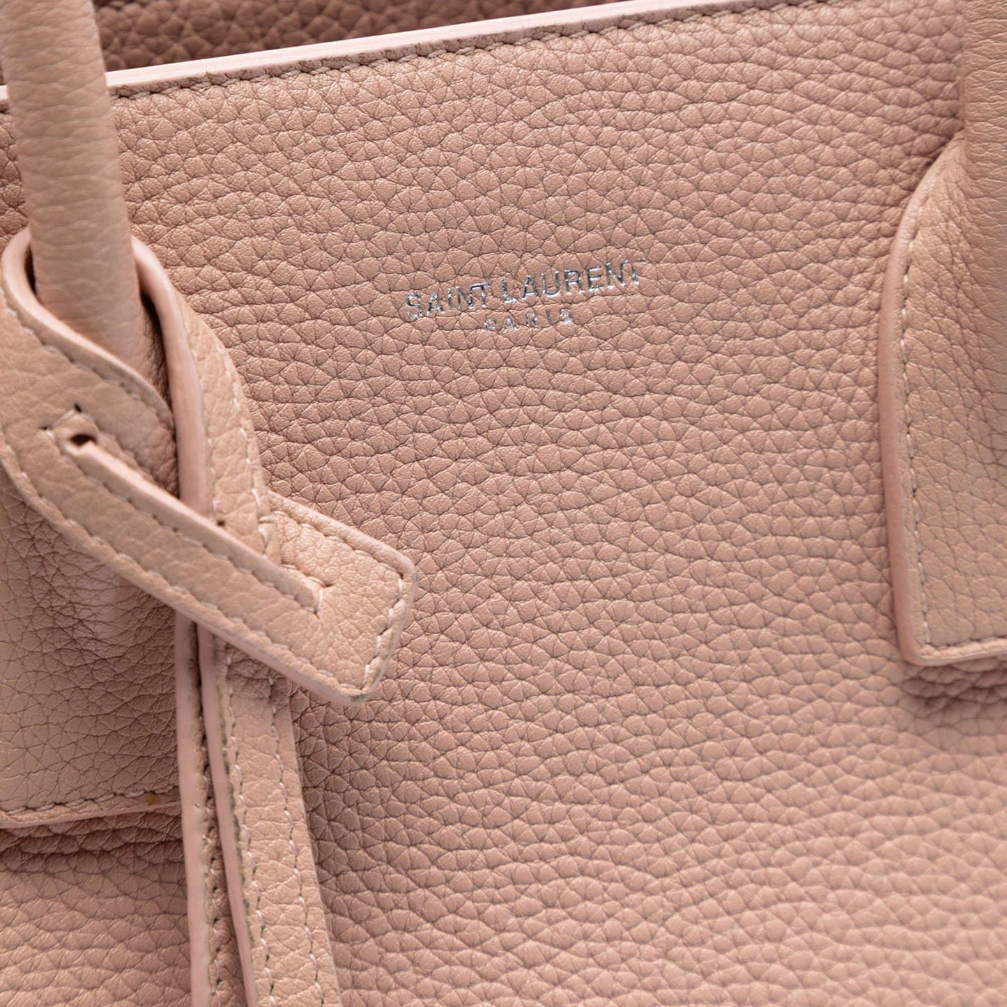 Saint Laurent Baby Grained Calfskin Sac De Jour Satchel