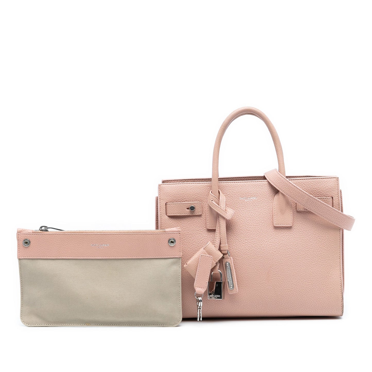 Saint Laurent Baby Grained Calfskin Sac De Jour Satchel