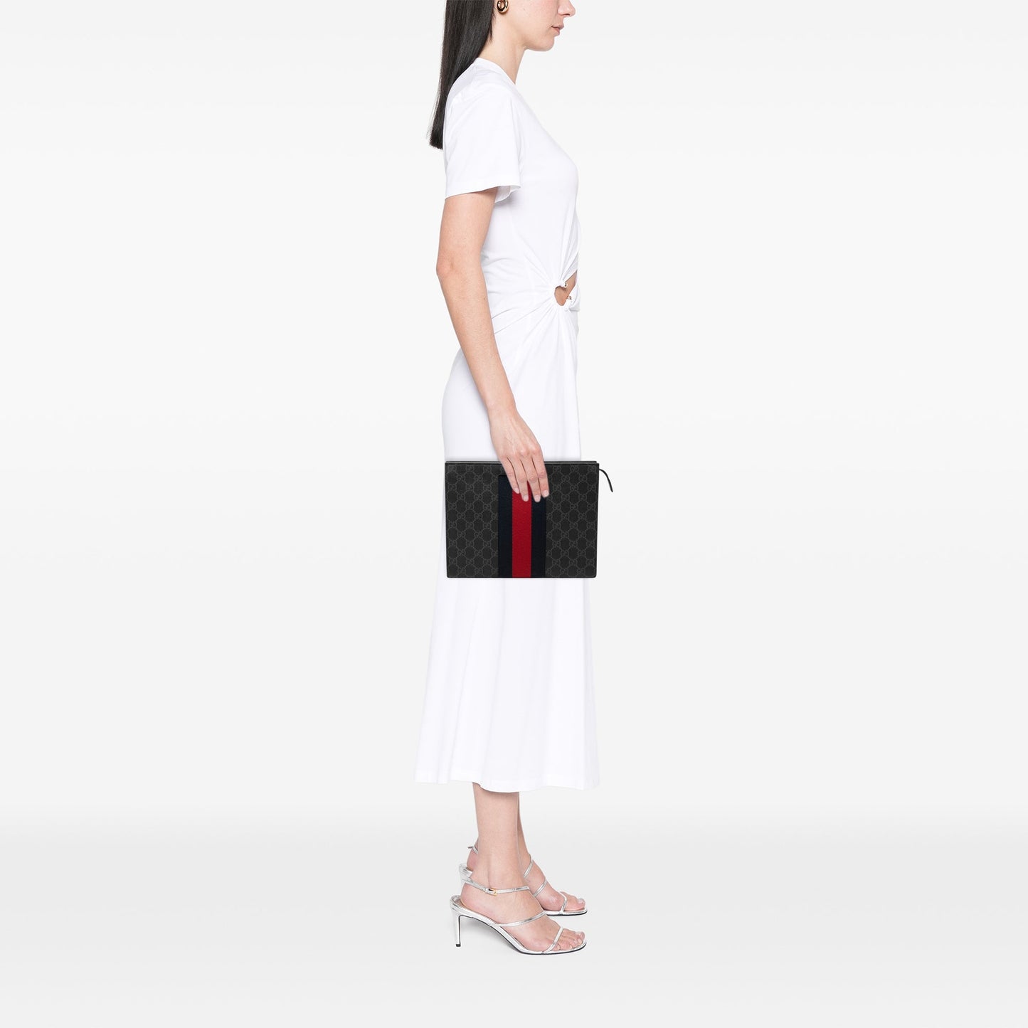 Gucci GG Supreme Web Clutch