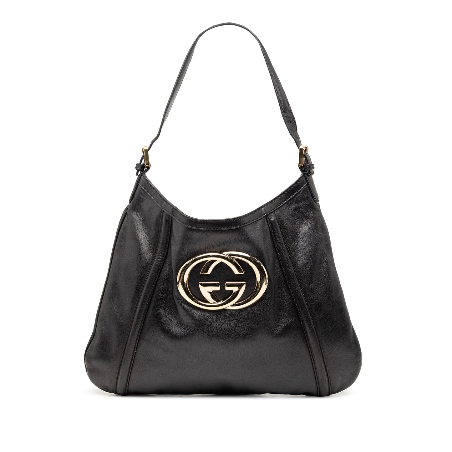 Gucci Calfskin Interlocking G Britt Shoulder Bag