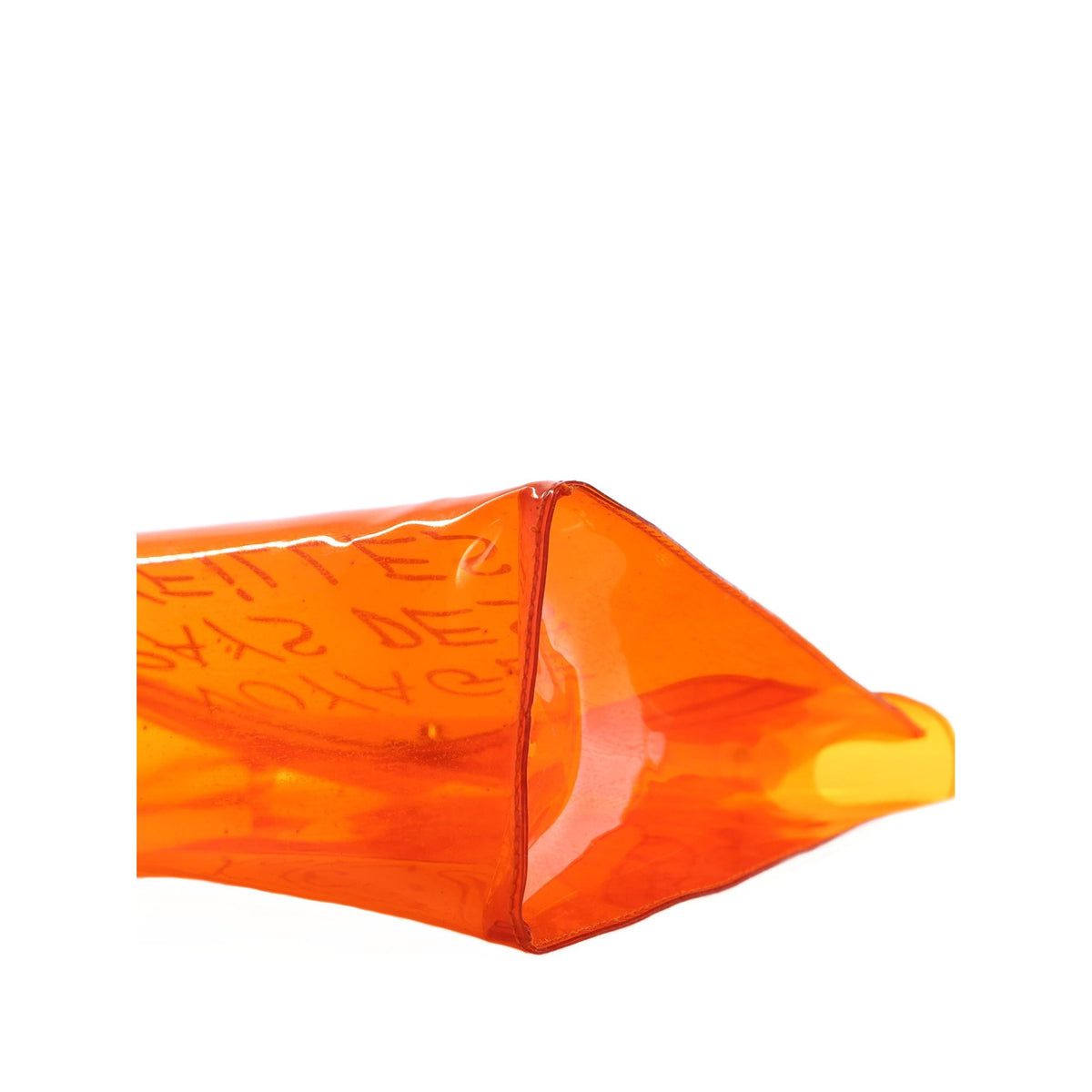Hermès Vinyl Souvenir De L Exposition Kelly Handbag — Orange