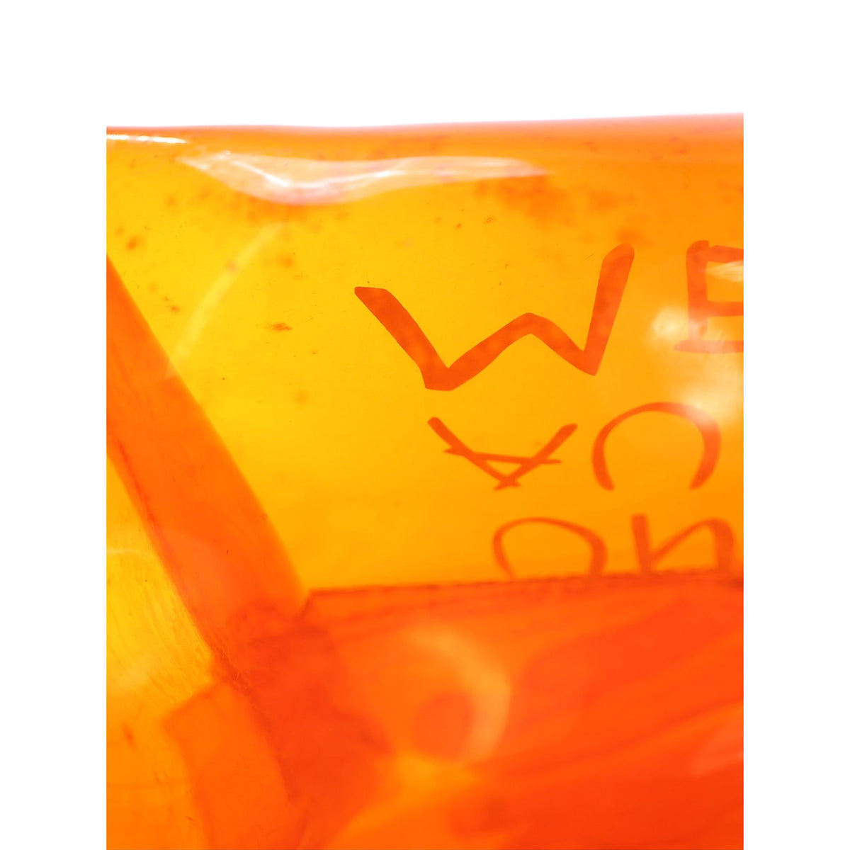 Hermès Vinyl Souvenir De L Exposition Kelly Handbag — Orange