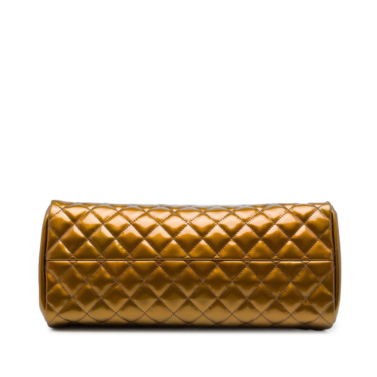 Chanel Medium Patent Ombre Just Mademoiselle Bowling Bag — Gold