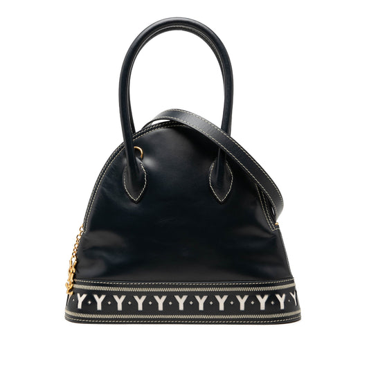Saint Laurent Leather Y Cutout Satchel
