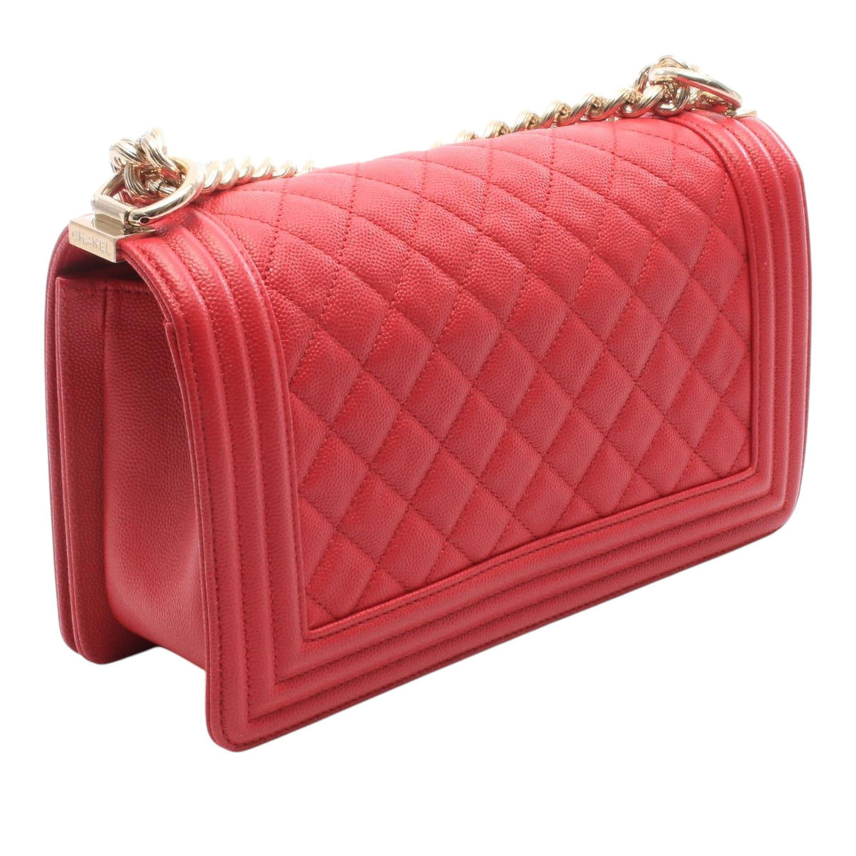Chanel Old Medium Quilted Lambskin Boy Flap