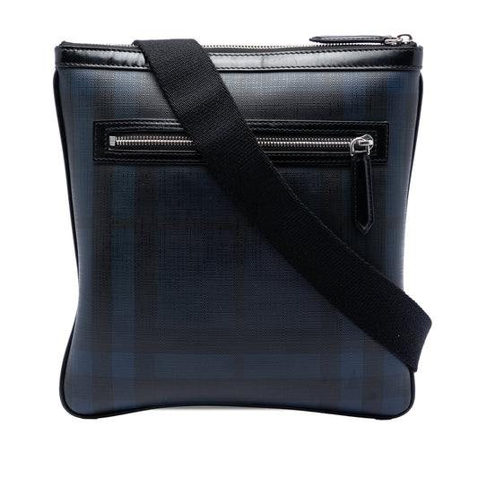 Burberry Smoke Check Coated Canvas Beckley Crossbody