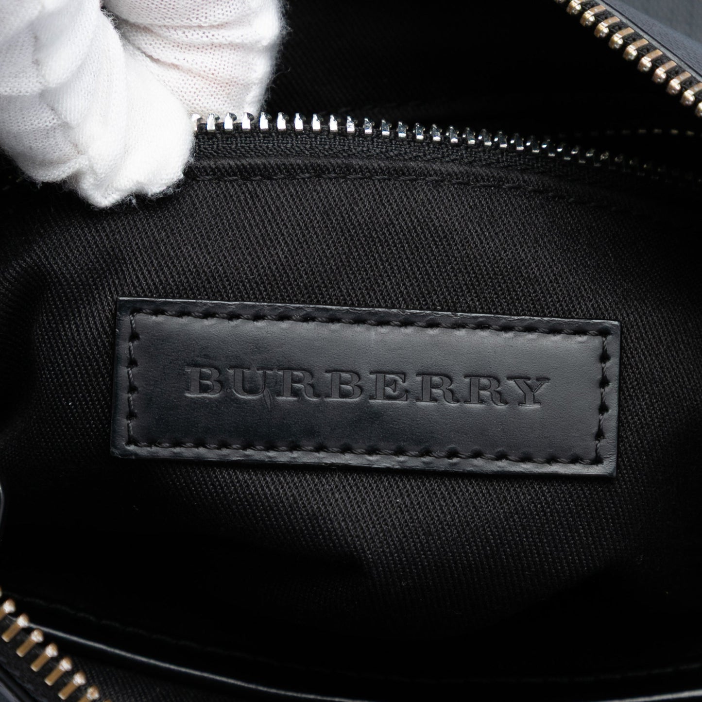 Burberry Smoke Check Coated Canvas Beckley Crossbody