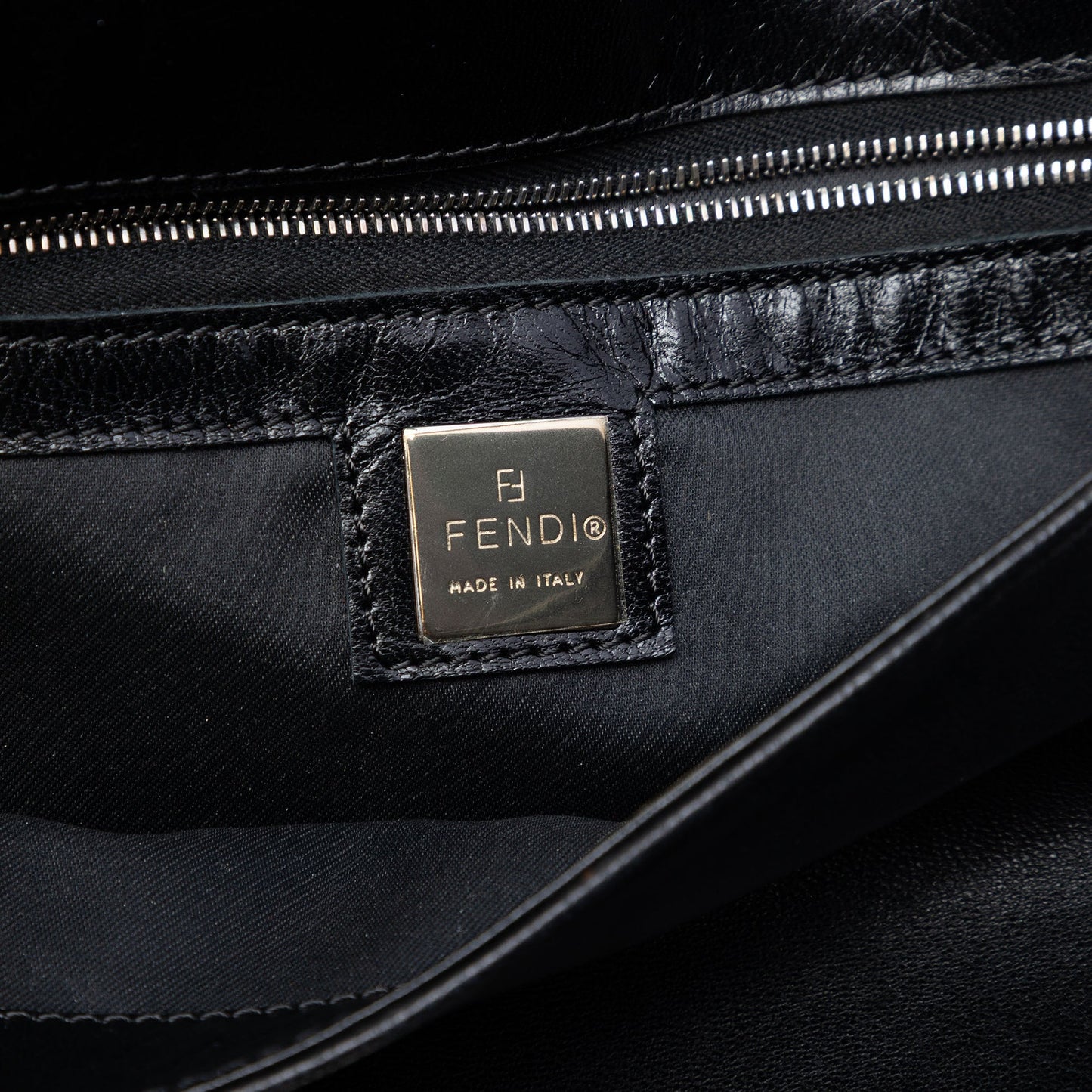 Fendi Calfskin FF Shoulder Bag