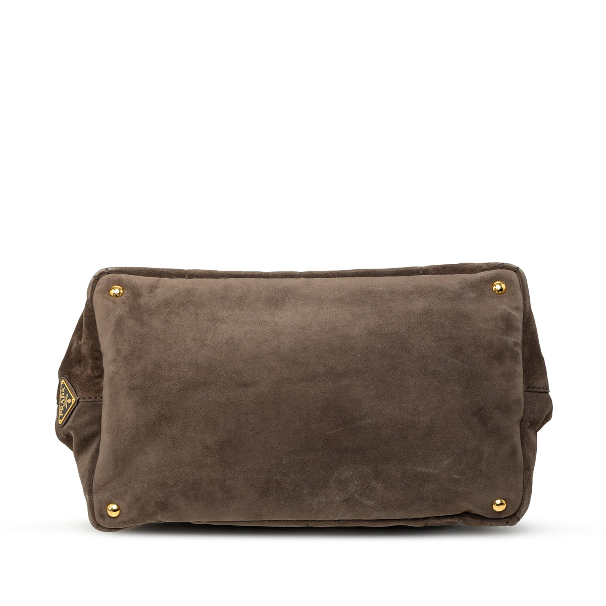 Prada Large Suede Canapa Logo Tote