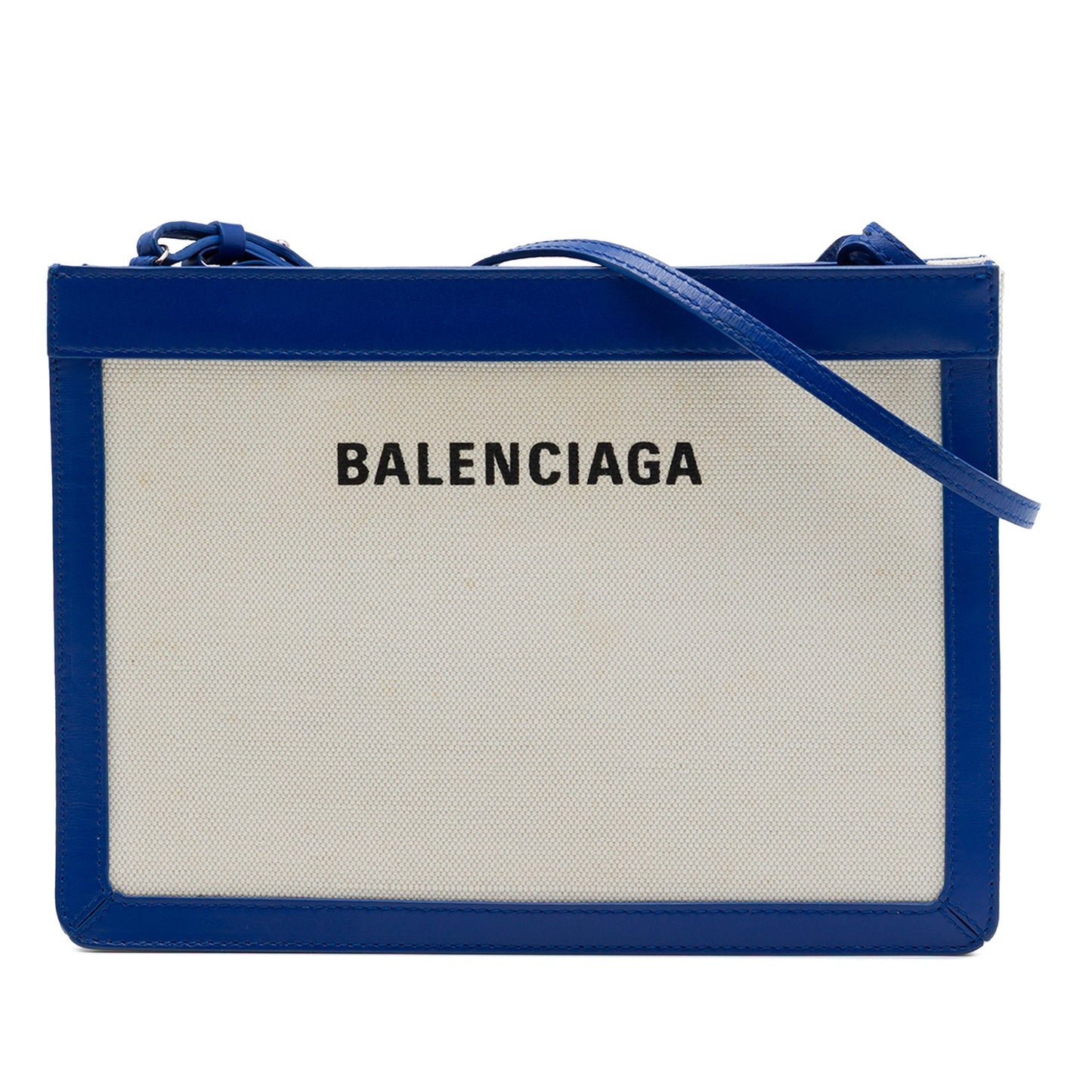 Balenciaga Canvas Navy Pochette Crossbody