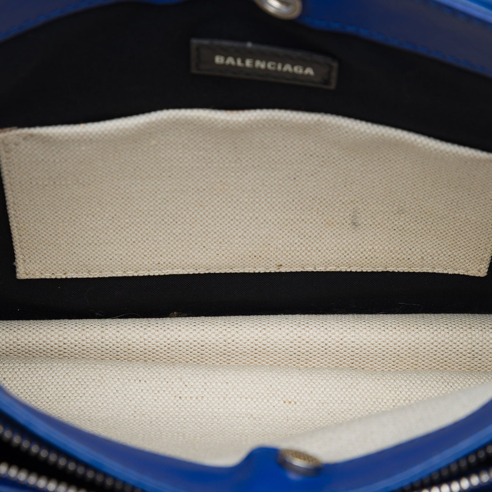 Balenciaga Canvas Navy Pochette Crossbody