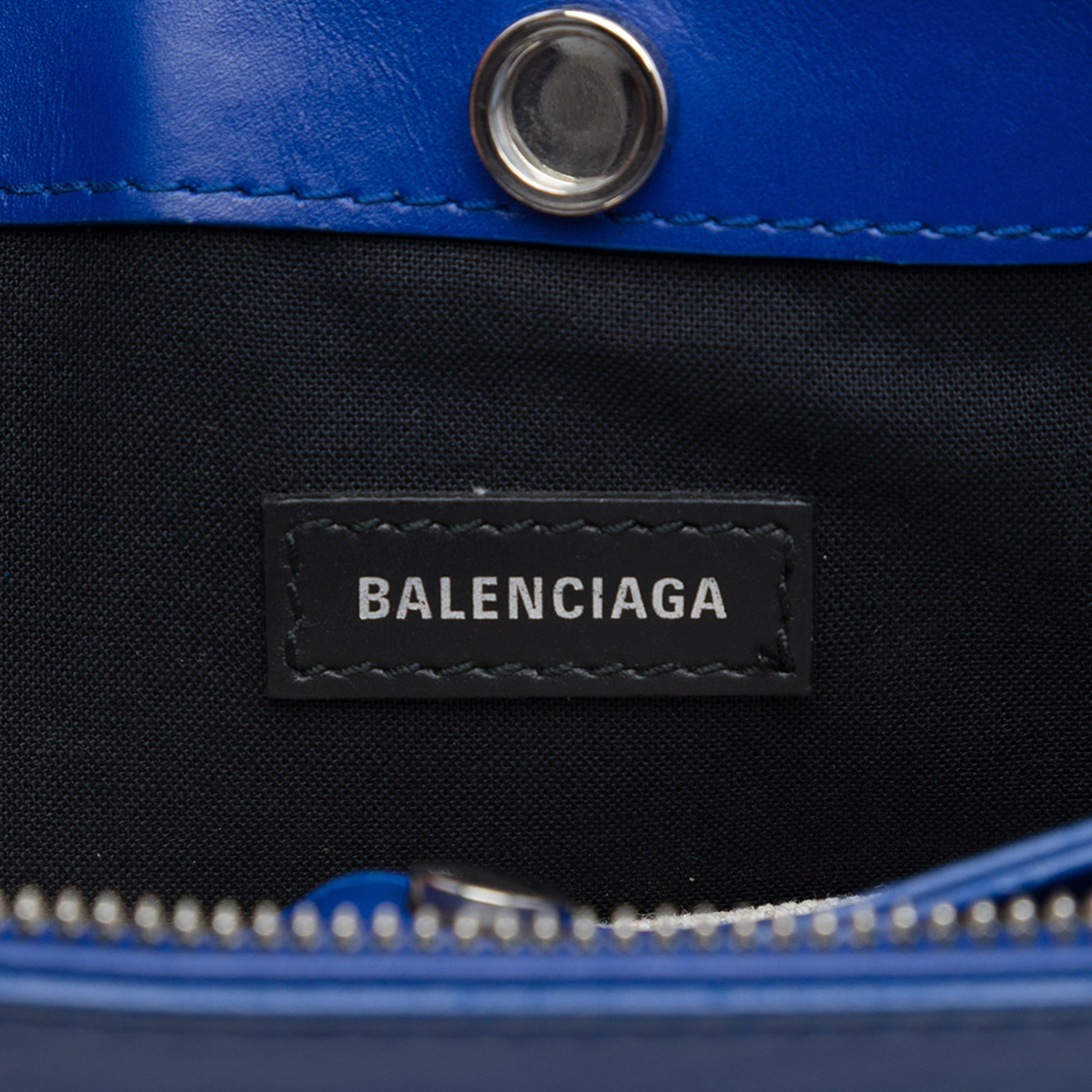Balenciaga Canvas Navy Pochette Crossbody