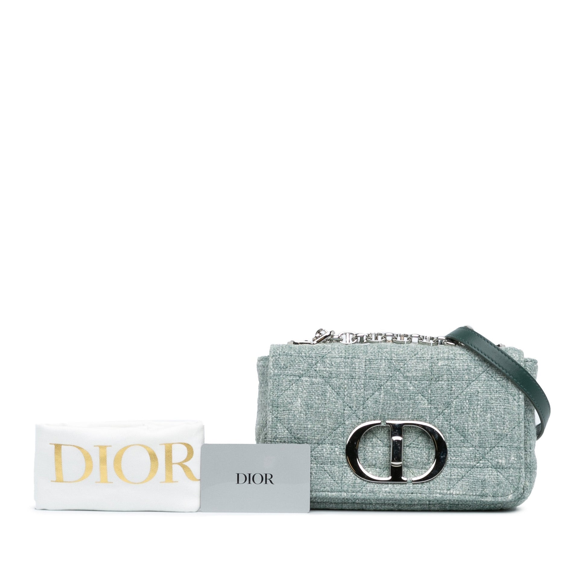 Dior Small Tweed Macrocannage Caro Bag