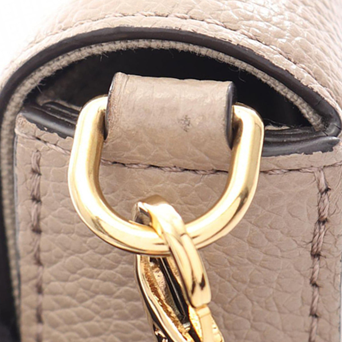Louis Vuitton Bicolor Monogram Empreinte Pochette Felicie — Beige