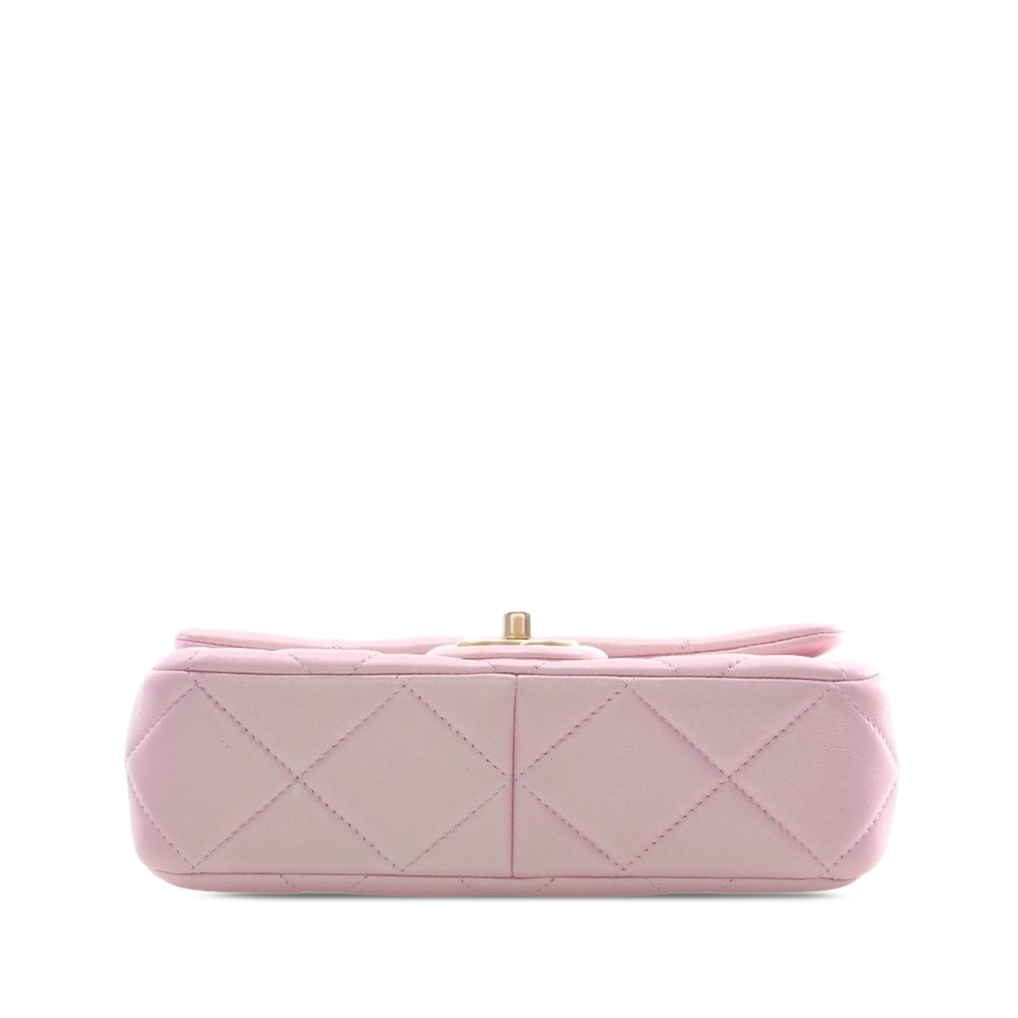 Chanel Mini Quilted  Iridescent Lambskin Pearly Flap