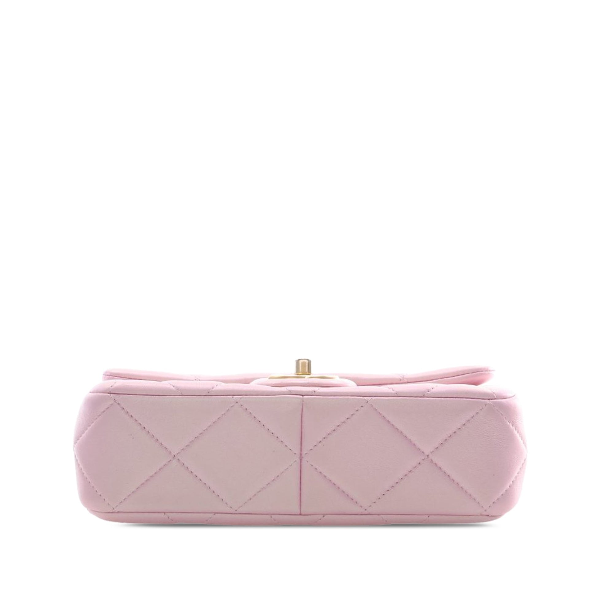 Chanel Mini Quilted  Iridescent Lambskin Pearly Flap