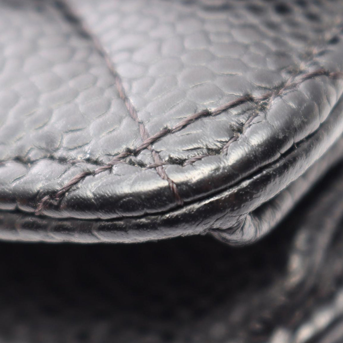 Chanel CC Quilted Caviar Wallet on Chain