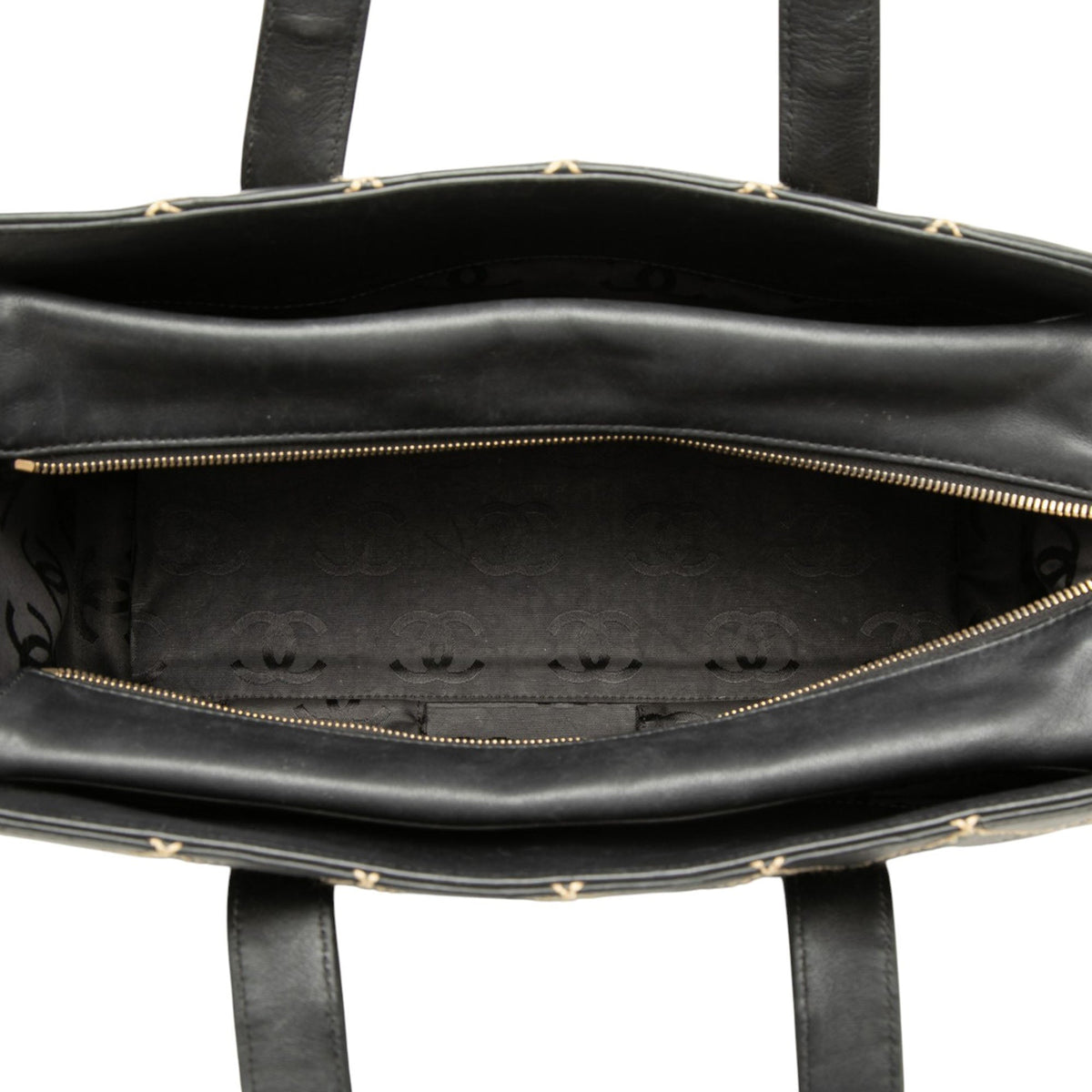 Chanel Medium CC Quilted Calfskin Wild Stitch Tote