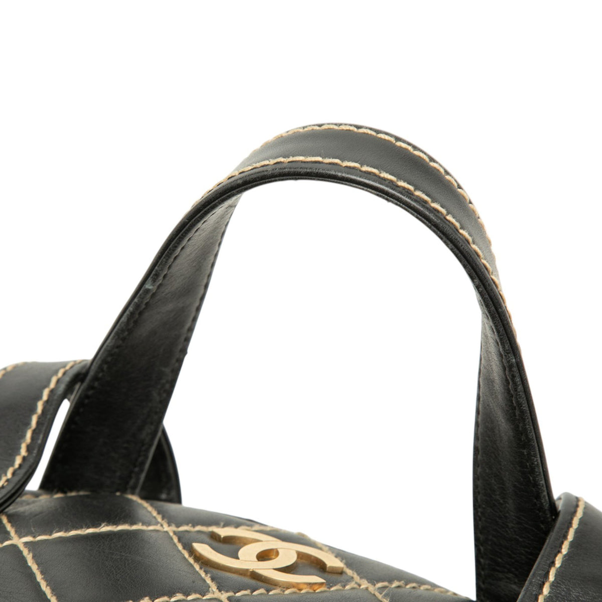Chanel Medium CC Quilted Calfskin Wild Stitch Tote