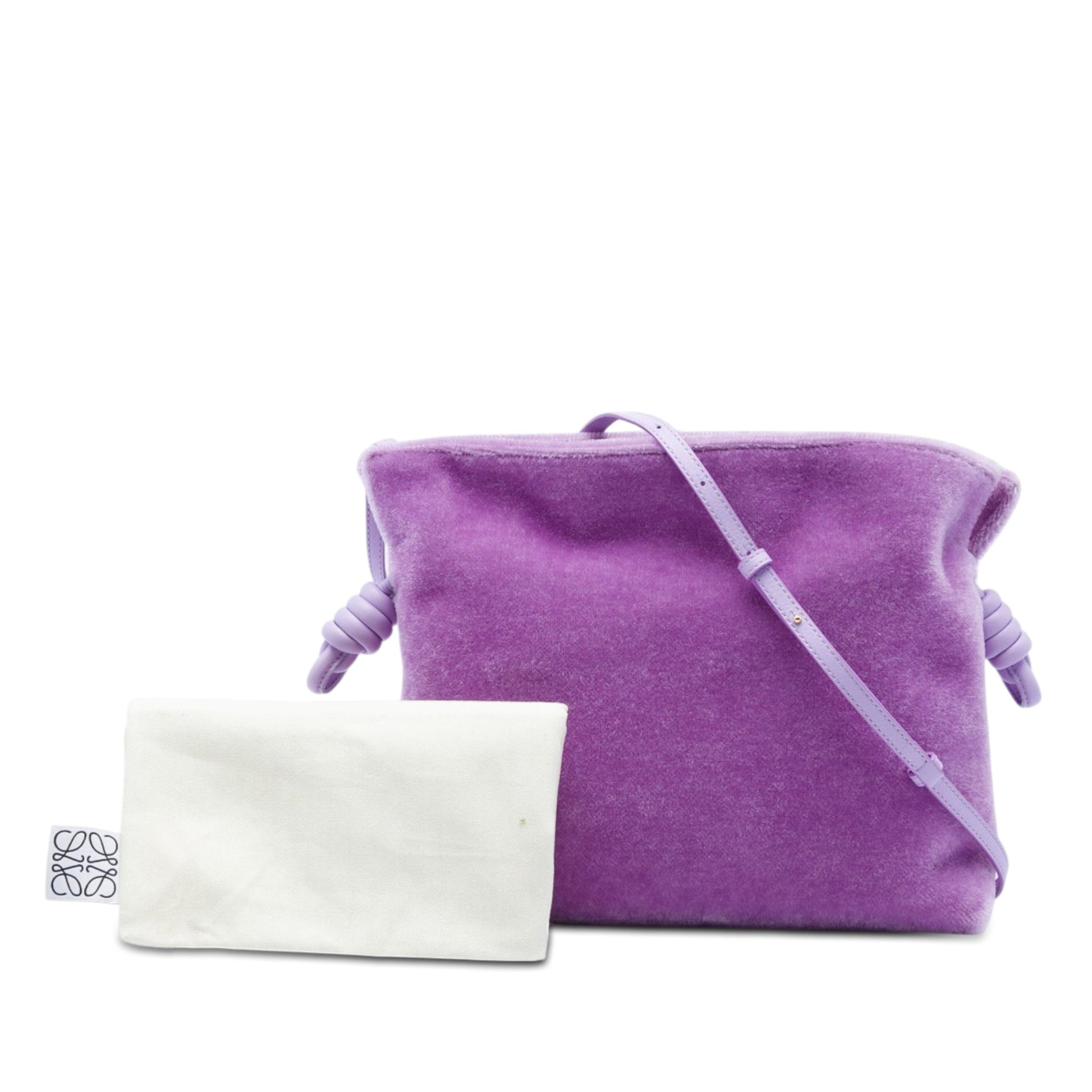 LOEWE Medium Mohair Flamenco Knot Clutch