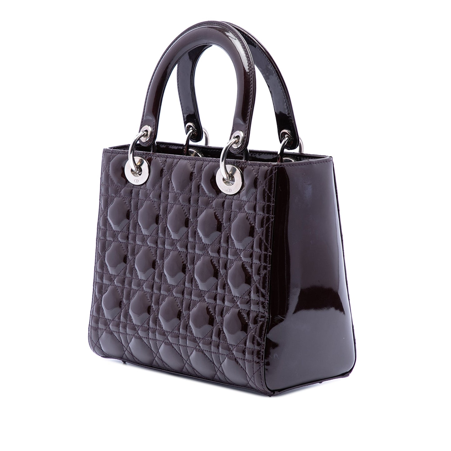 Dior Medium Patent Cannage Lady Dior