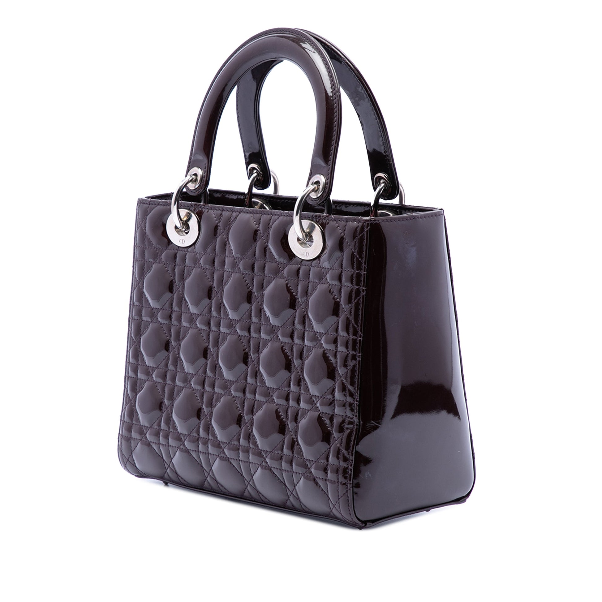 Dior Medium Patent Cannage Lady Dior