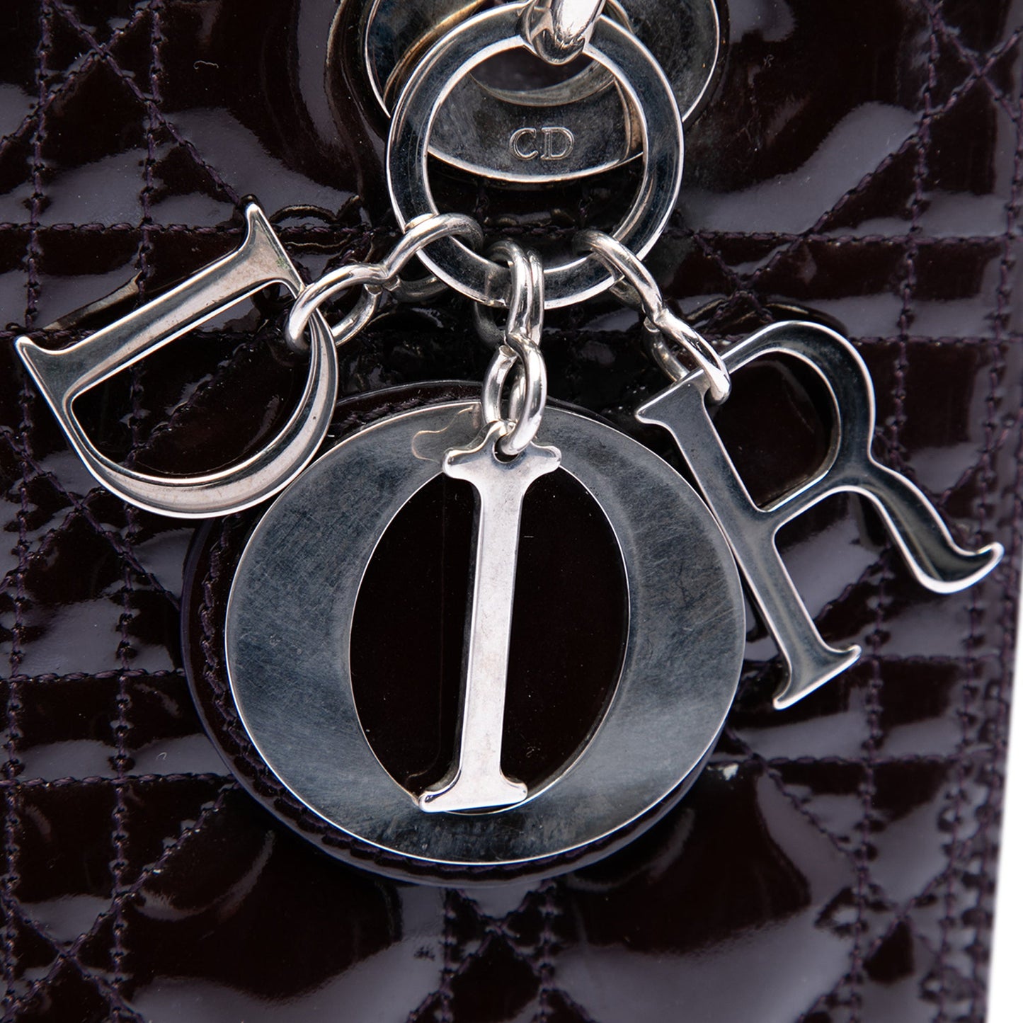 Dior Medium Patent Cannage Lady Dior