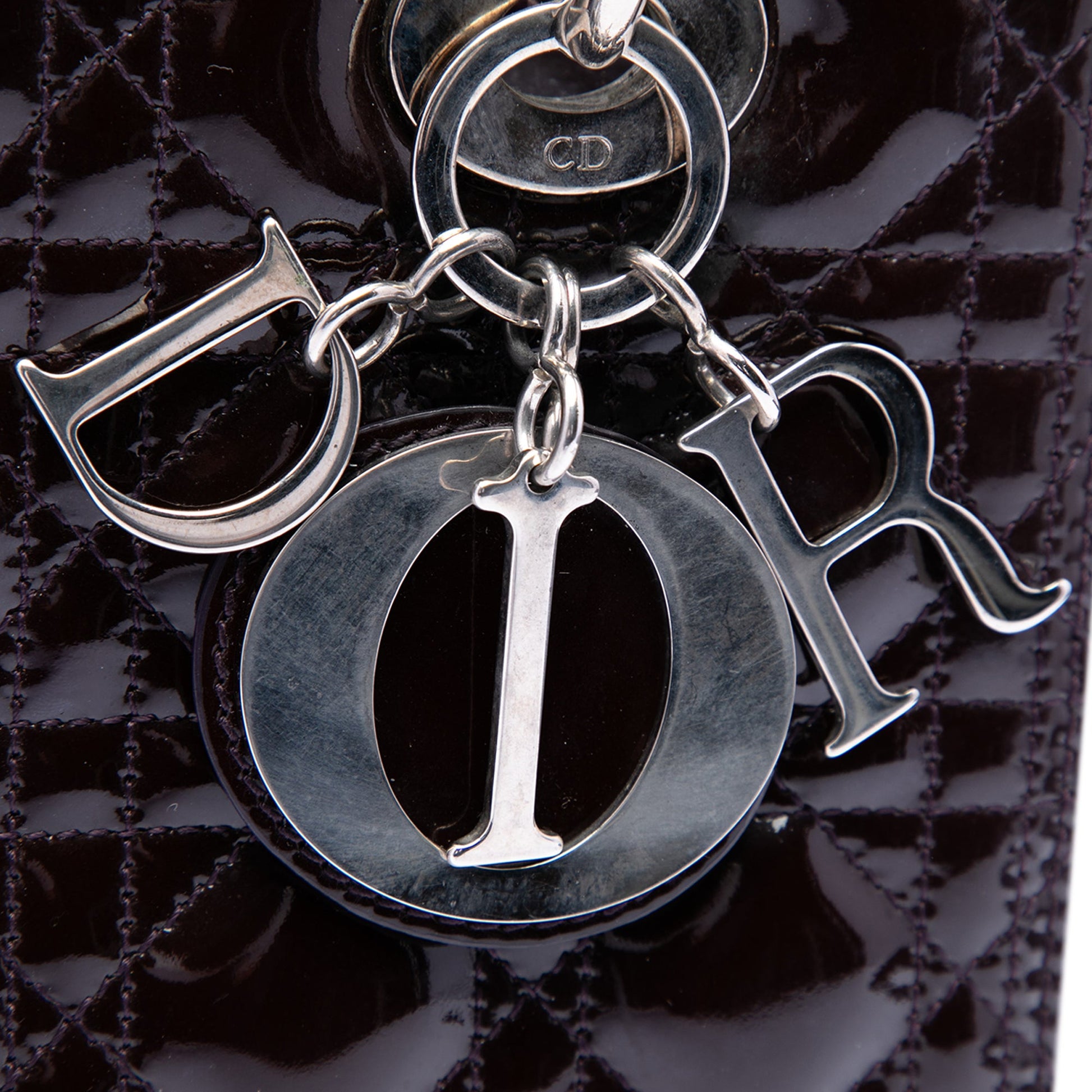 Dior Medium Patent Cannage Lady Dior