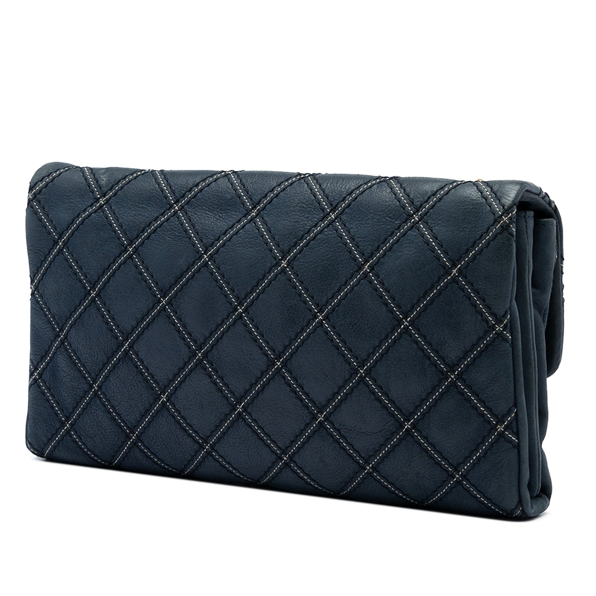 Chanel Jumbo Quilted Calfskin Triple Stitched Flap
