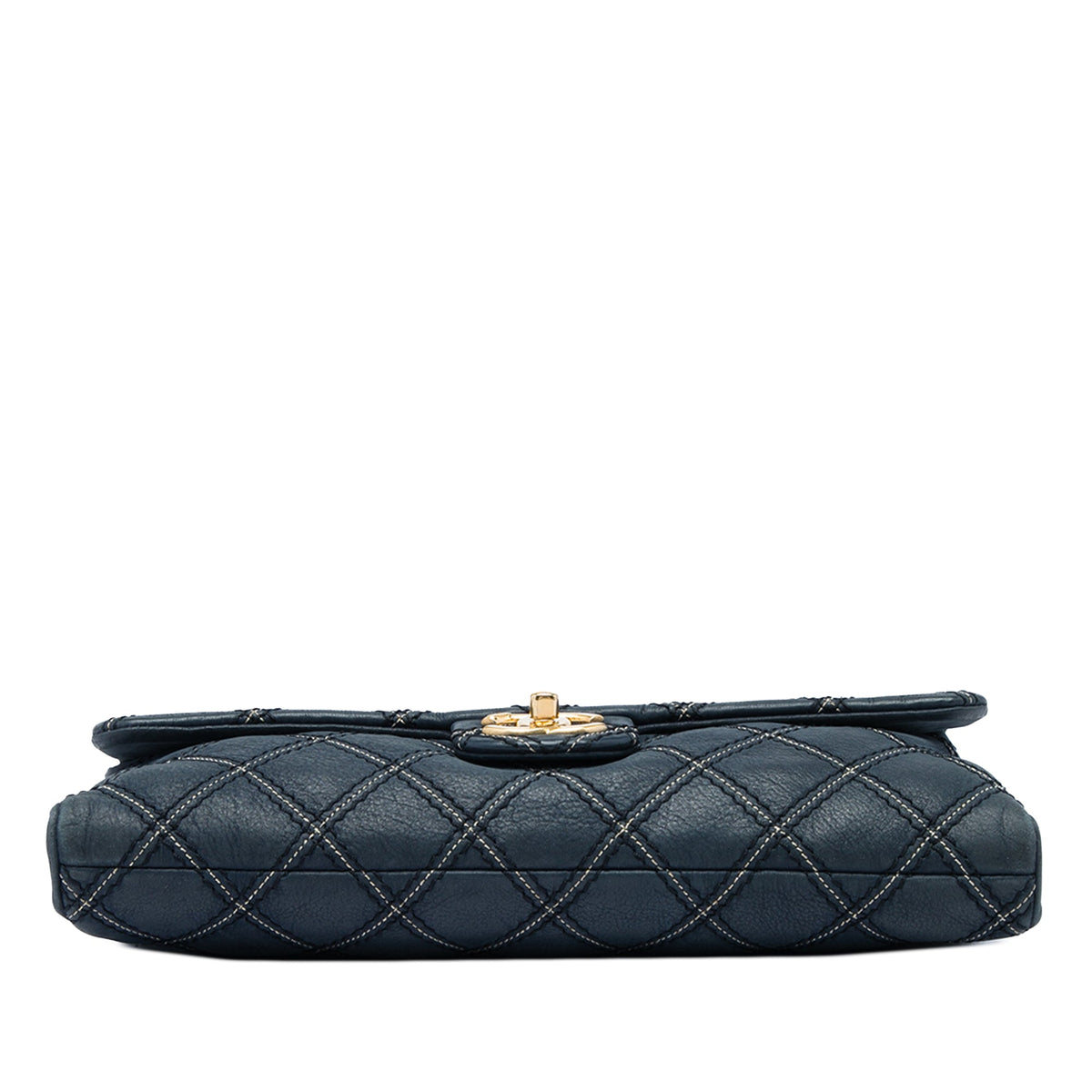 Chanel Jumbo Quilted Calfskin Triple Stitched Flap