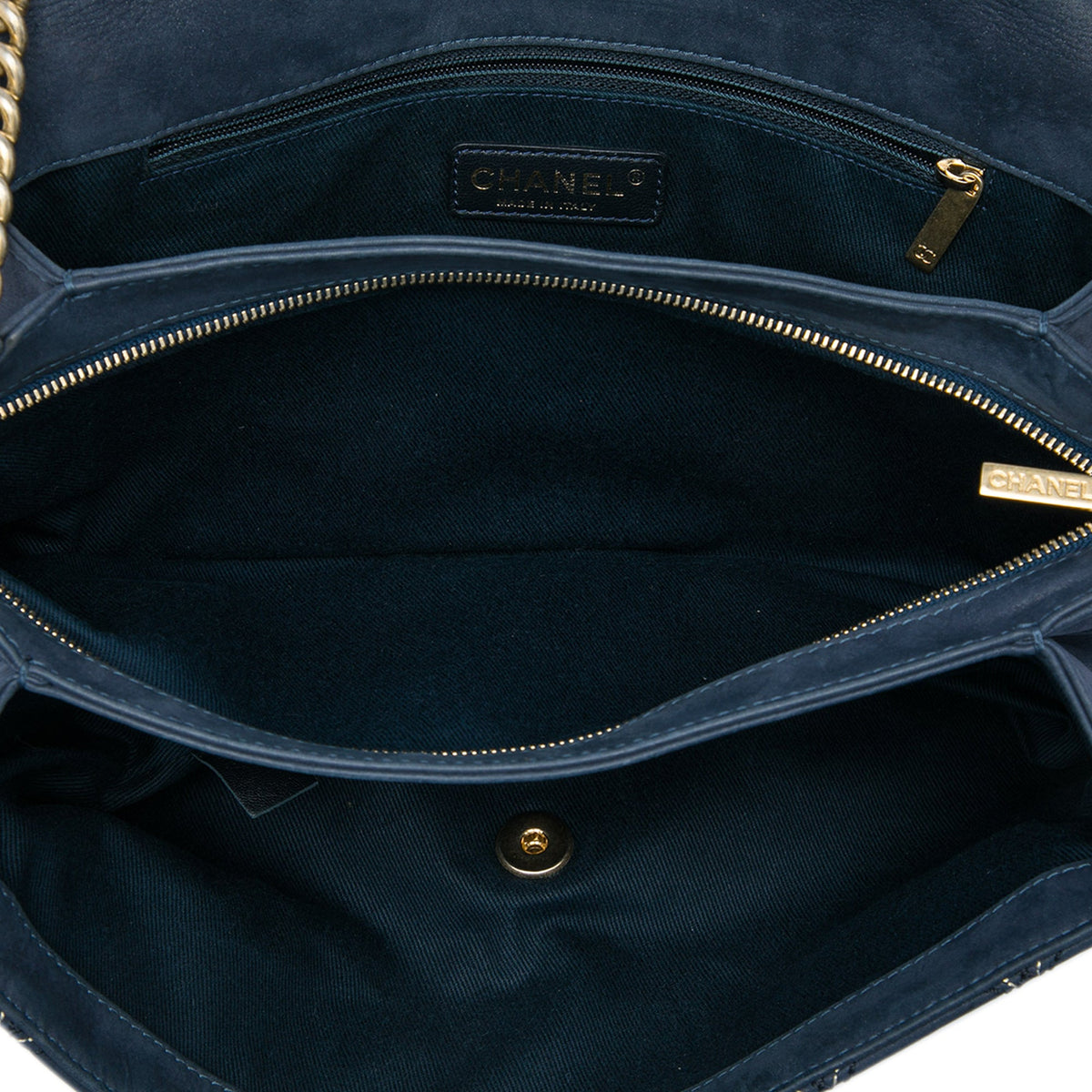 Chanel Jumbo Quilted Calfskin Triple Stitched Flap
