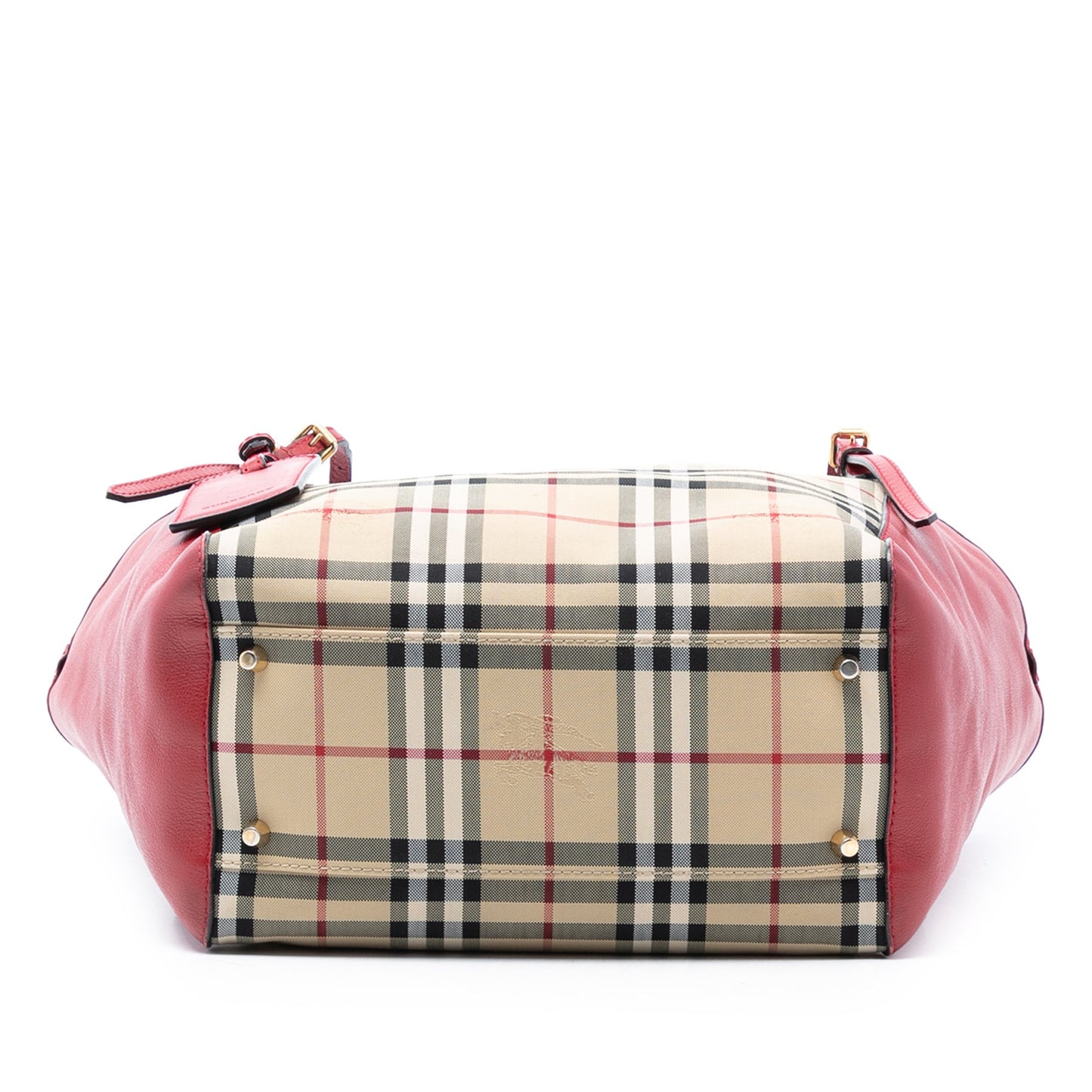 Burberry Small Haymarket Check Canvas and Leather Canterbury Tote