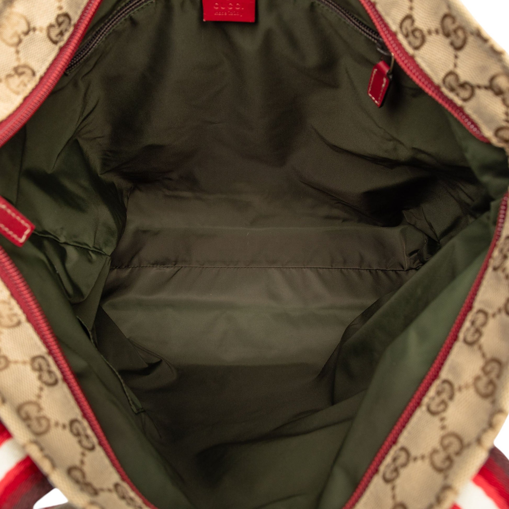 Gucci GG Canvas Web Vertical Tote