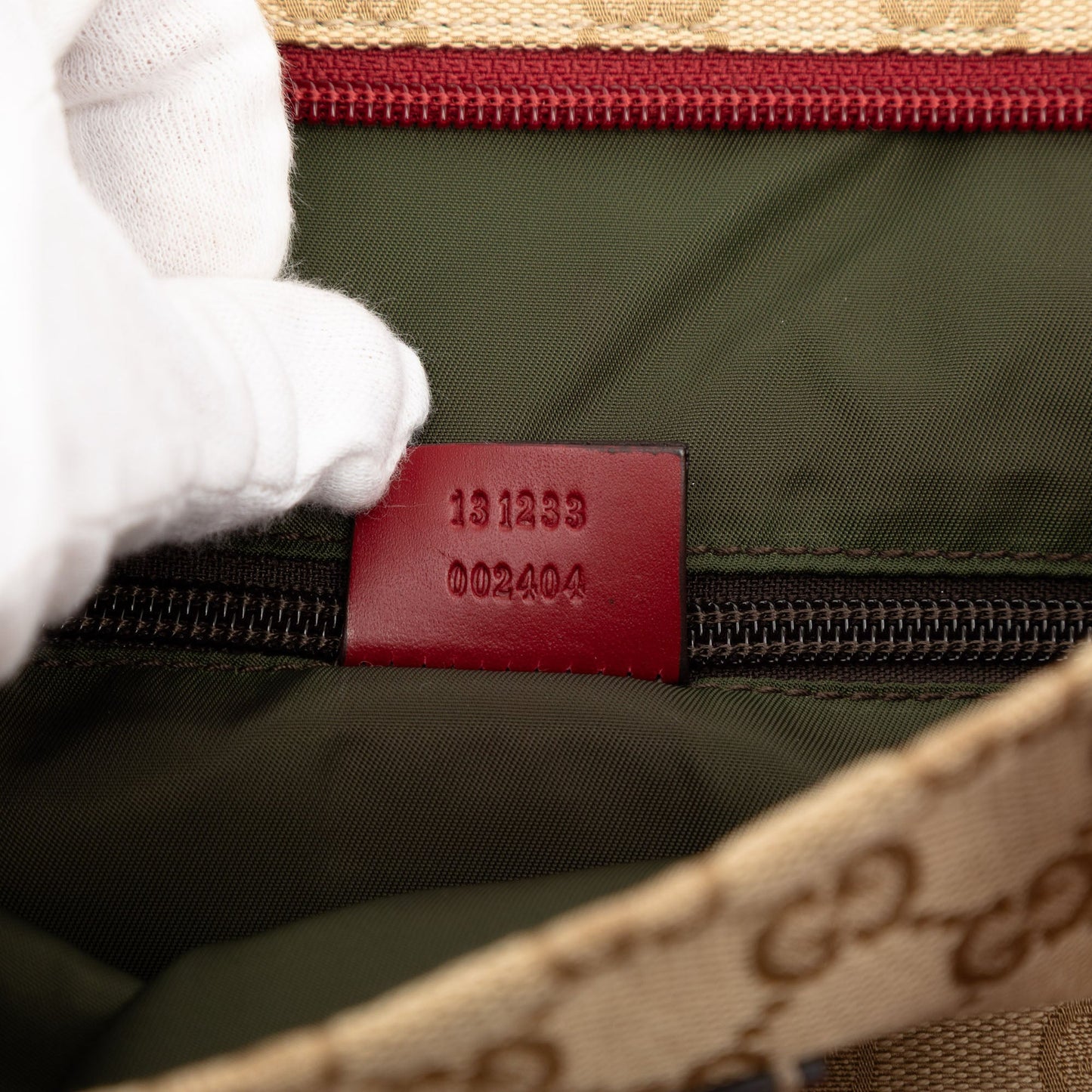 Gucci GG Canvas Web Vertical Tote