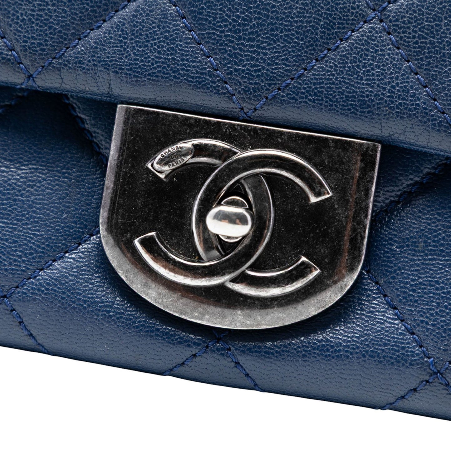 Chanel Large Quilted Goatskin Double Carry Waist Chain Flap