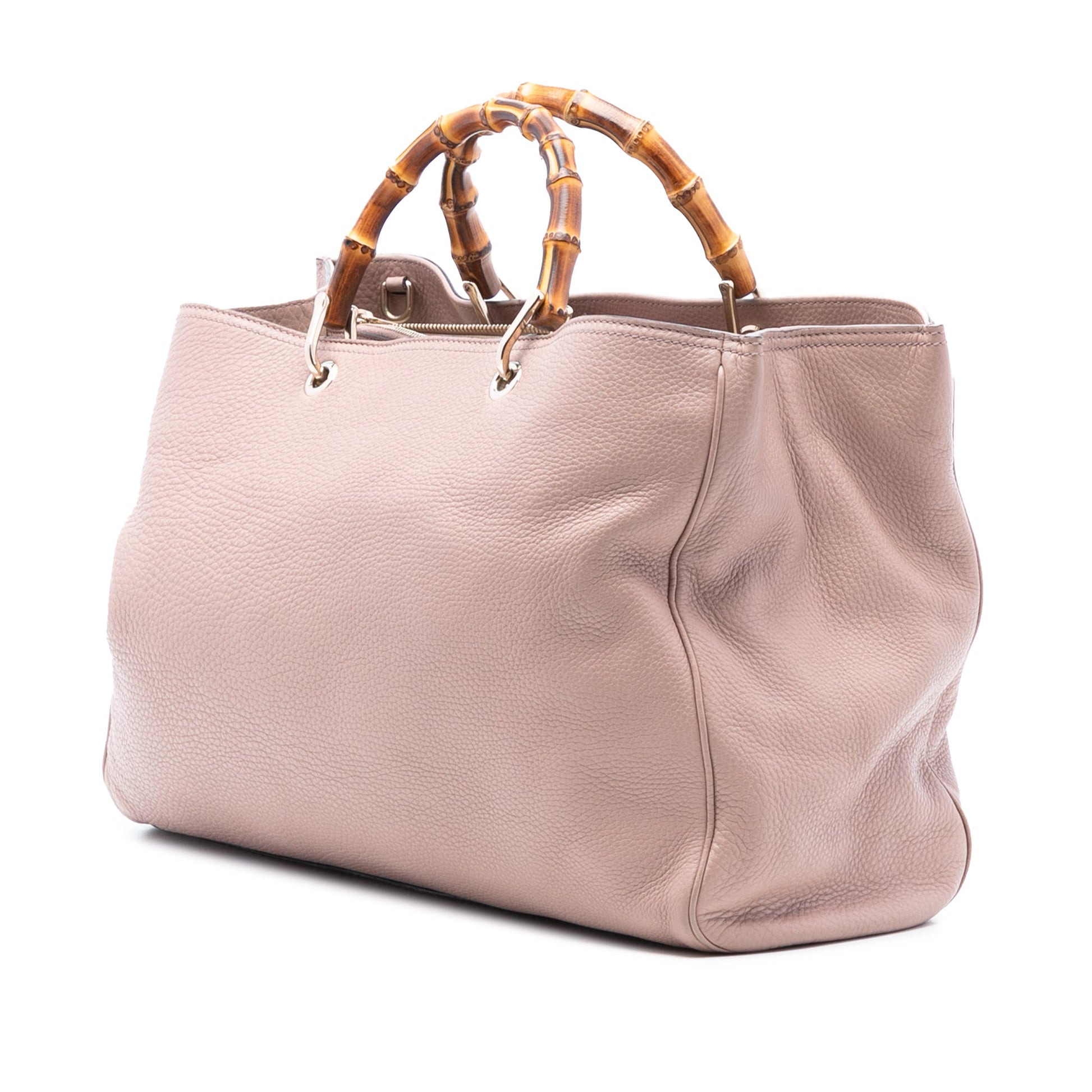 Gucci Large Calfskin Bamboo Shopper Satchel