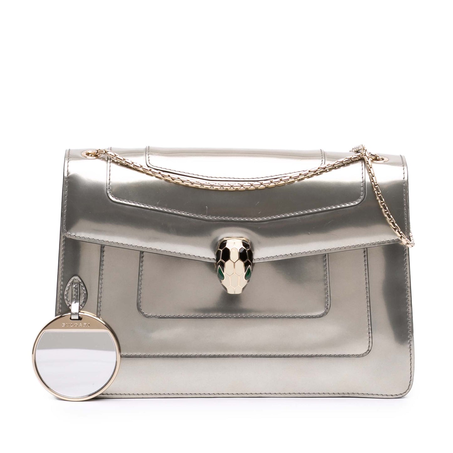 Bvlgari Medium Patent Serpenti Forever Shoulder Bag