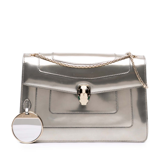 Bvlgari Medium Patent Serpenti Forever Shoulder Bag