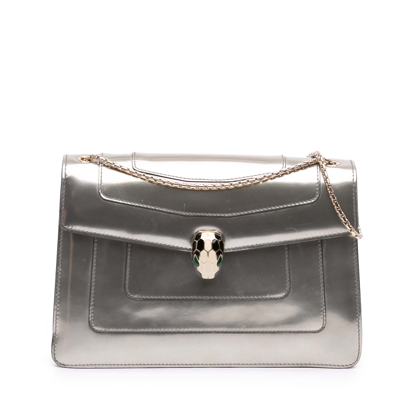 Bvlgari Medium Patent Serpenti Forever Shoulder Bag