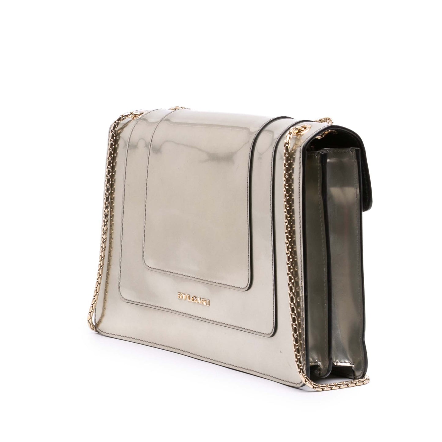 Bvlgari Medium Patent Serpenti Forever Shoulder Bag