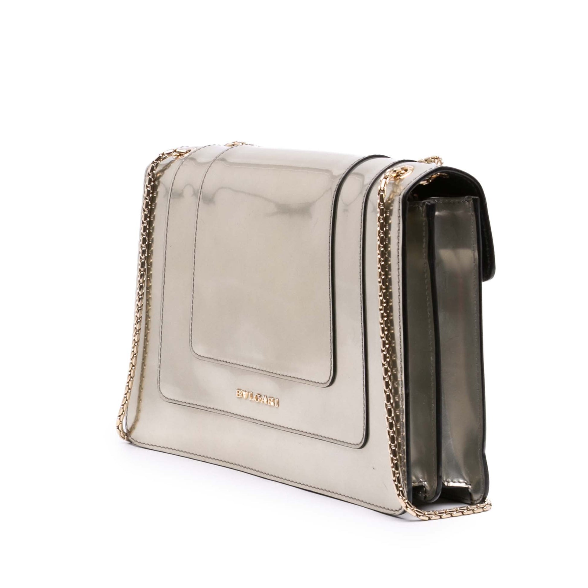Bvlgari Medium Patent Serpenti Forever Shoulder Bag