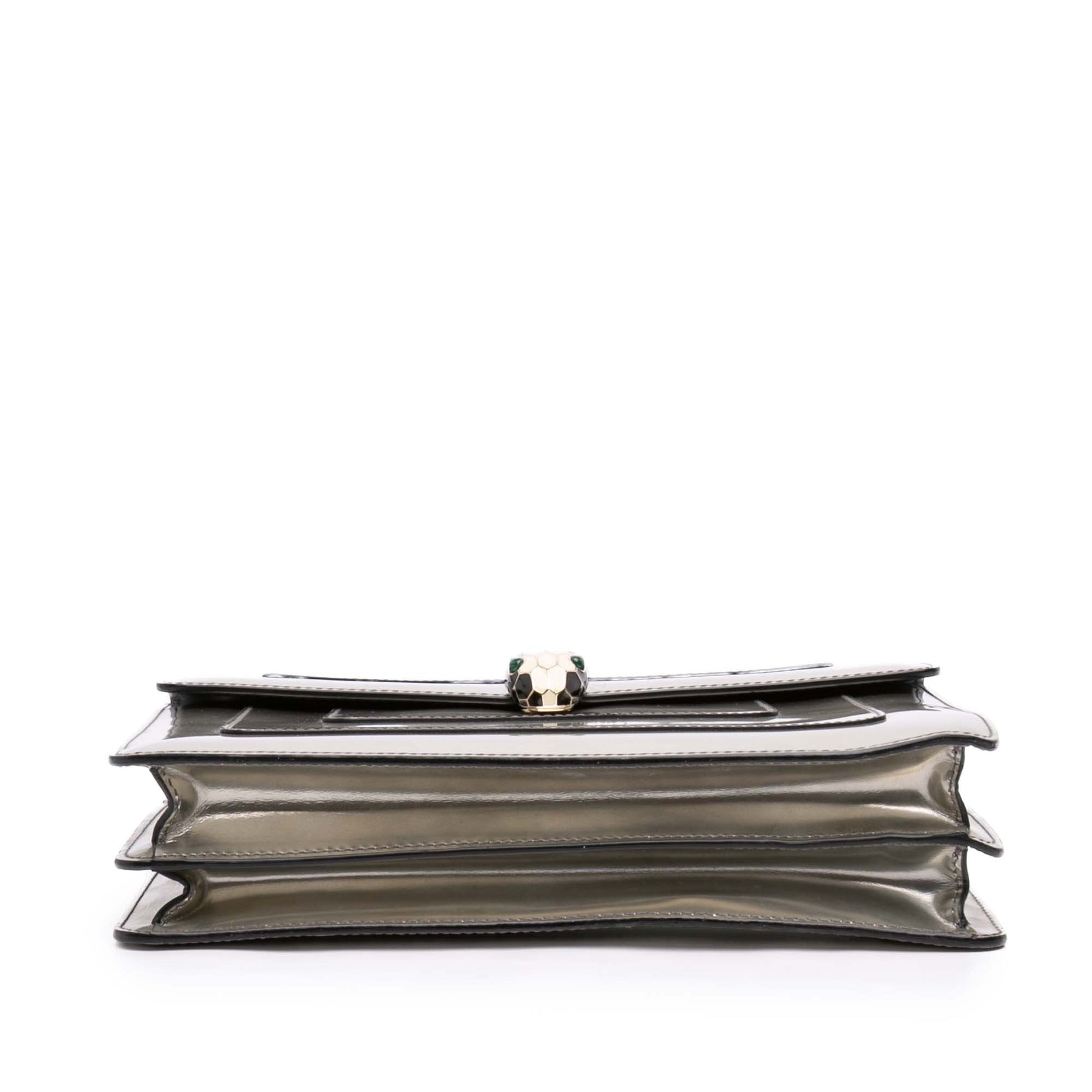 Bvlgari Medium Patent Serpenti Forever Shoulder Bag