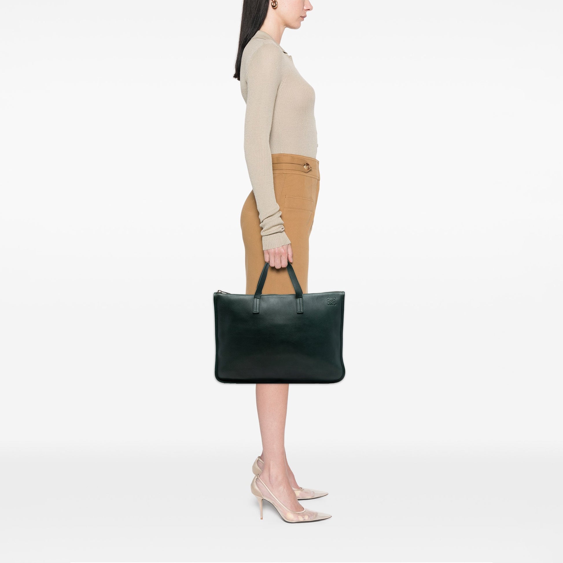LOEWE Leather Anagram Toledo Briefcase